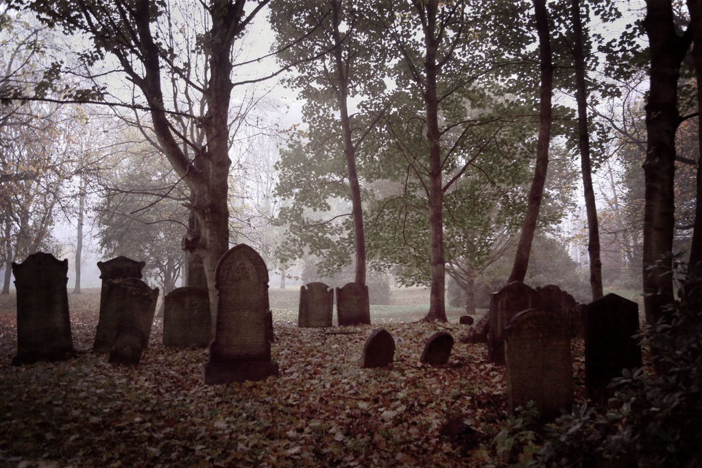 leeds-cemetery-foggy-graves-desaturated
